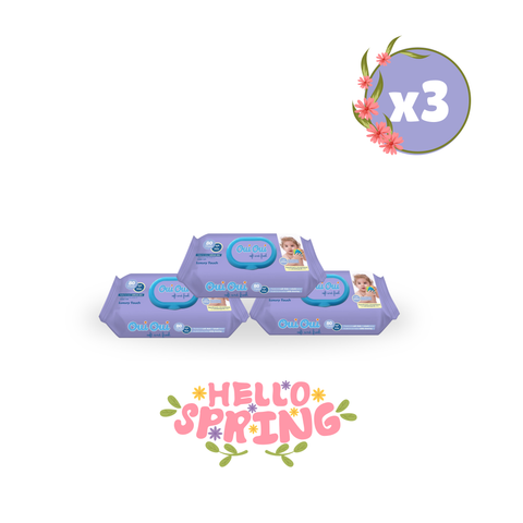 3 wipes- Luxury Touch