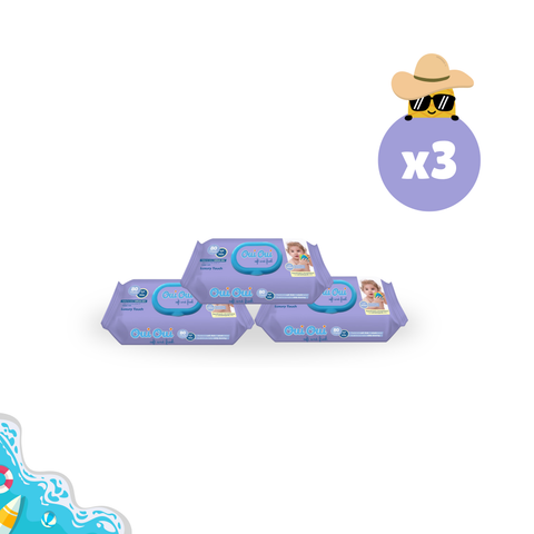 3 wipes- Luxury Touch