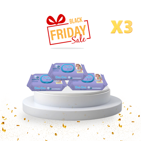 3 wipes- Luxury Touch