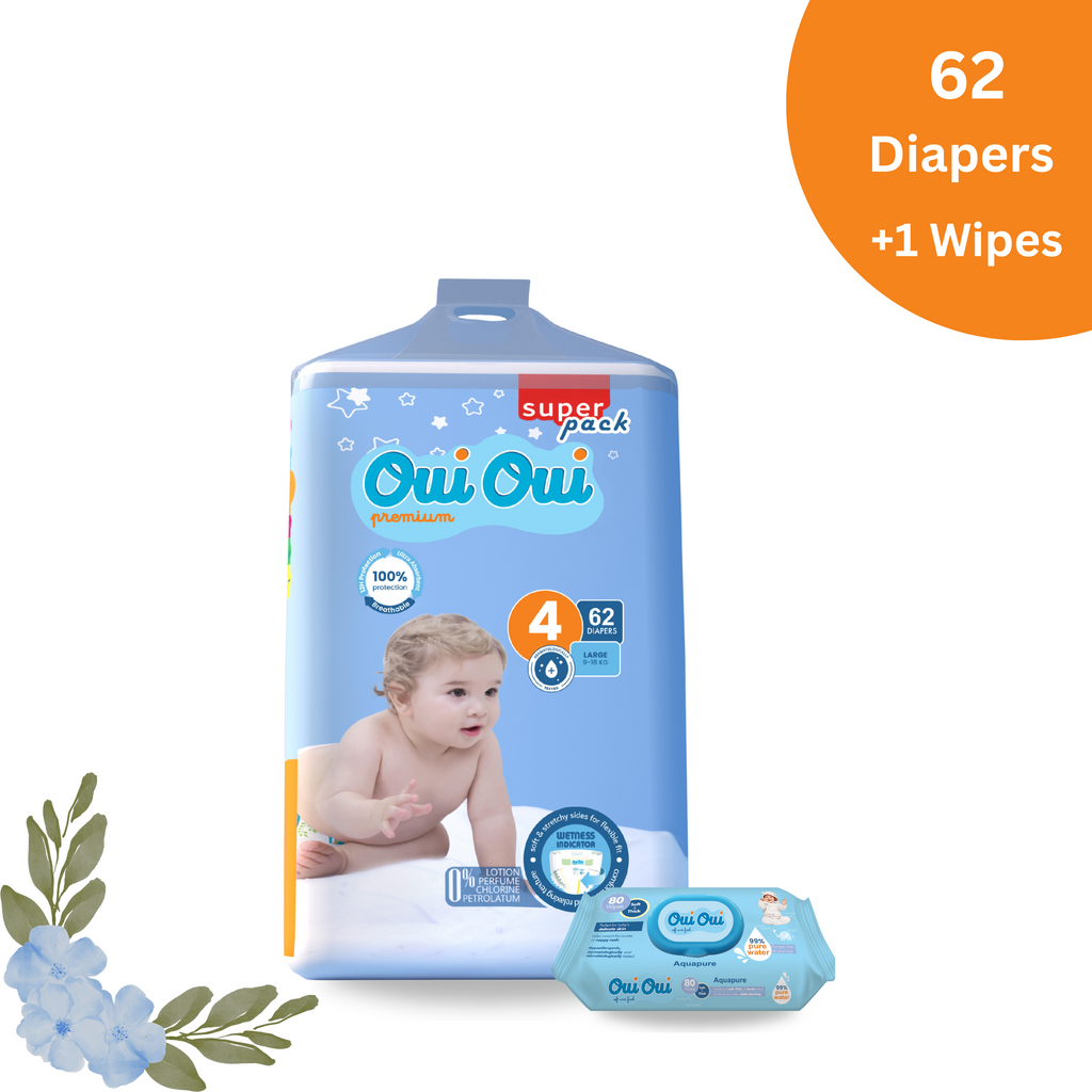 Oui Oui  SuperPack- Size 4+1 wipes