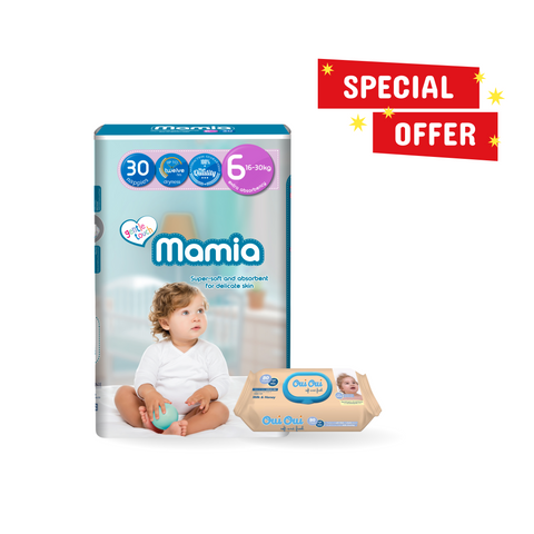 Mamia Size 6 + 1 Wipes