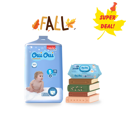 Oui Oui Regular Pack- Size 5 + 1 Wipes
