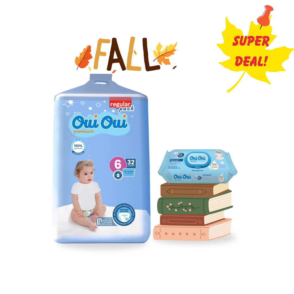 Oui Oui Regular Pack- Size 6 + 1 Wipes