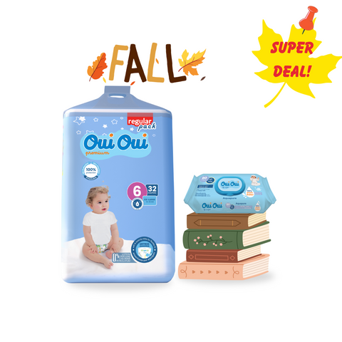 Oui Oui Regular Pack- Size 6 + 1 Wipes