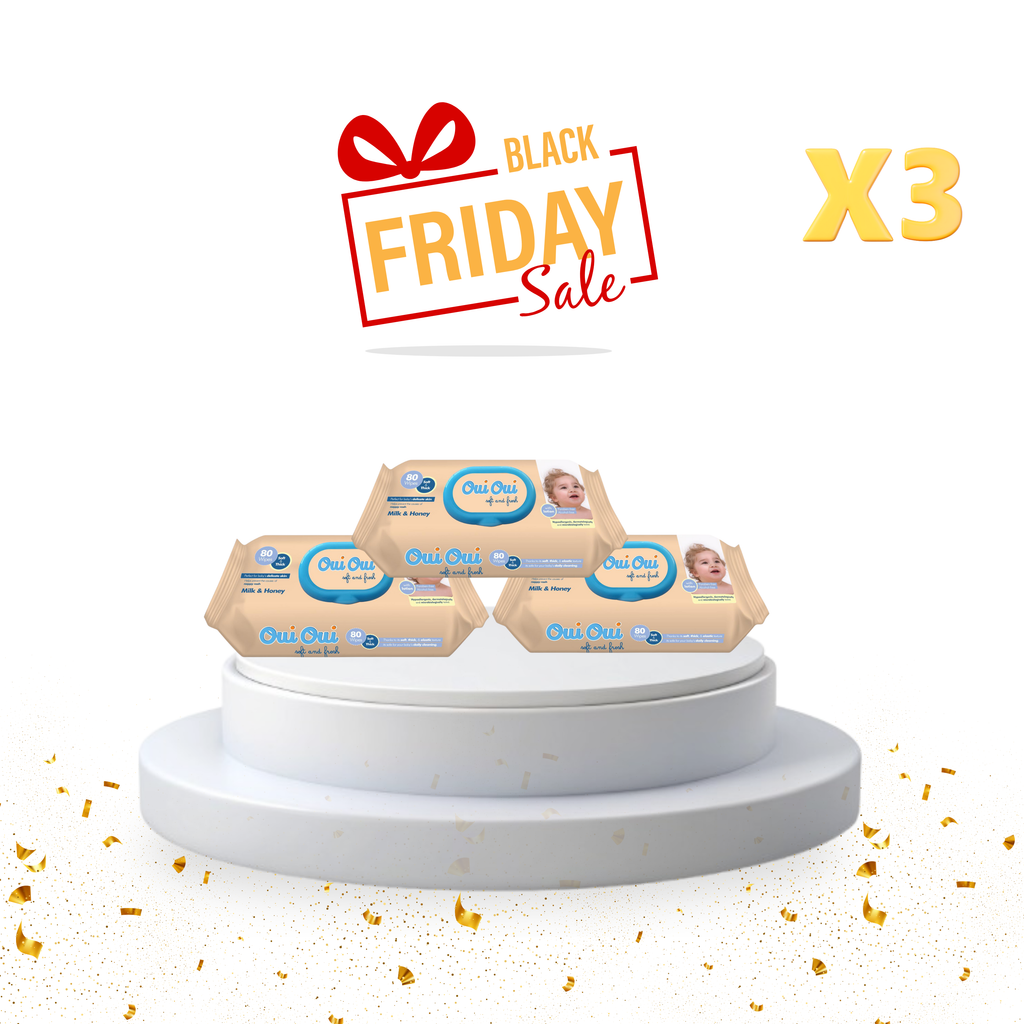 3 wipes-Milk and Honey