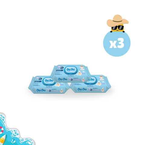 3 wipes- Aquapure