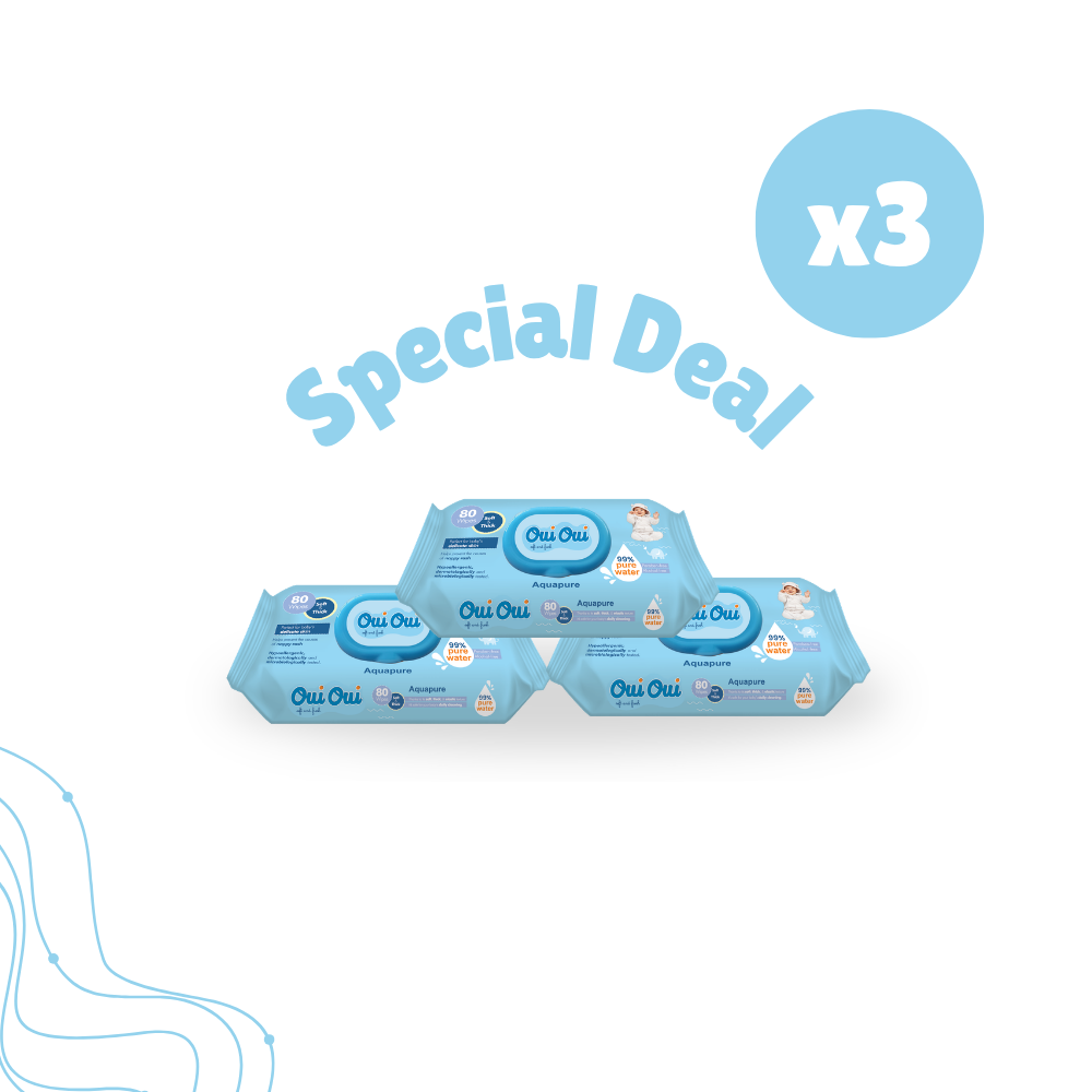 3 wipes- Aquapure