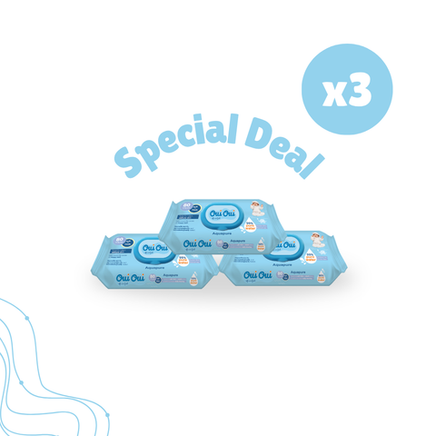 3 wipes- Aquapure