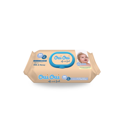 Mediane Shop Oui Oui Baby Wipes Milk and Honey 