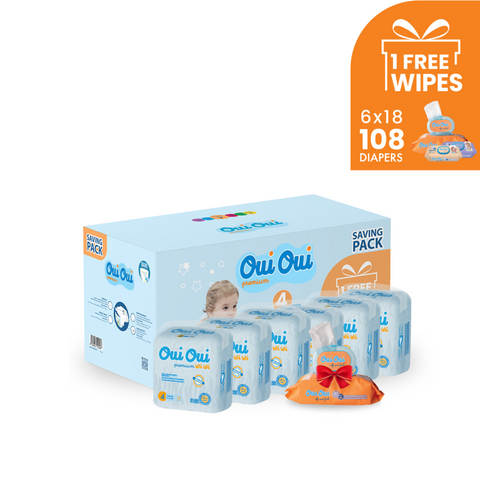 Mediane Shop Oui Oui Baby Diapers Saving Pack-Size 4
