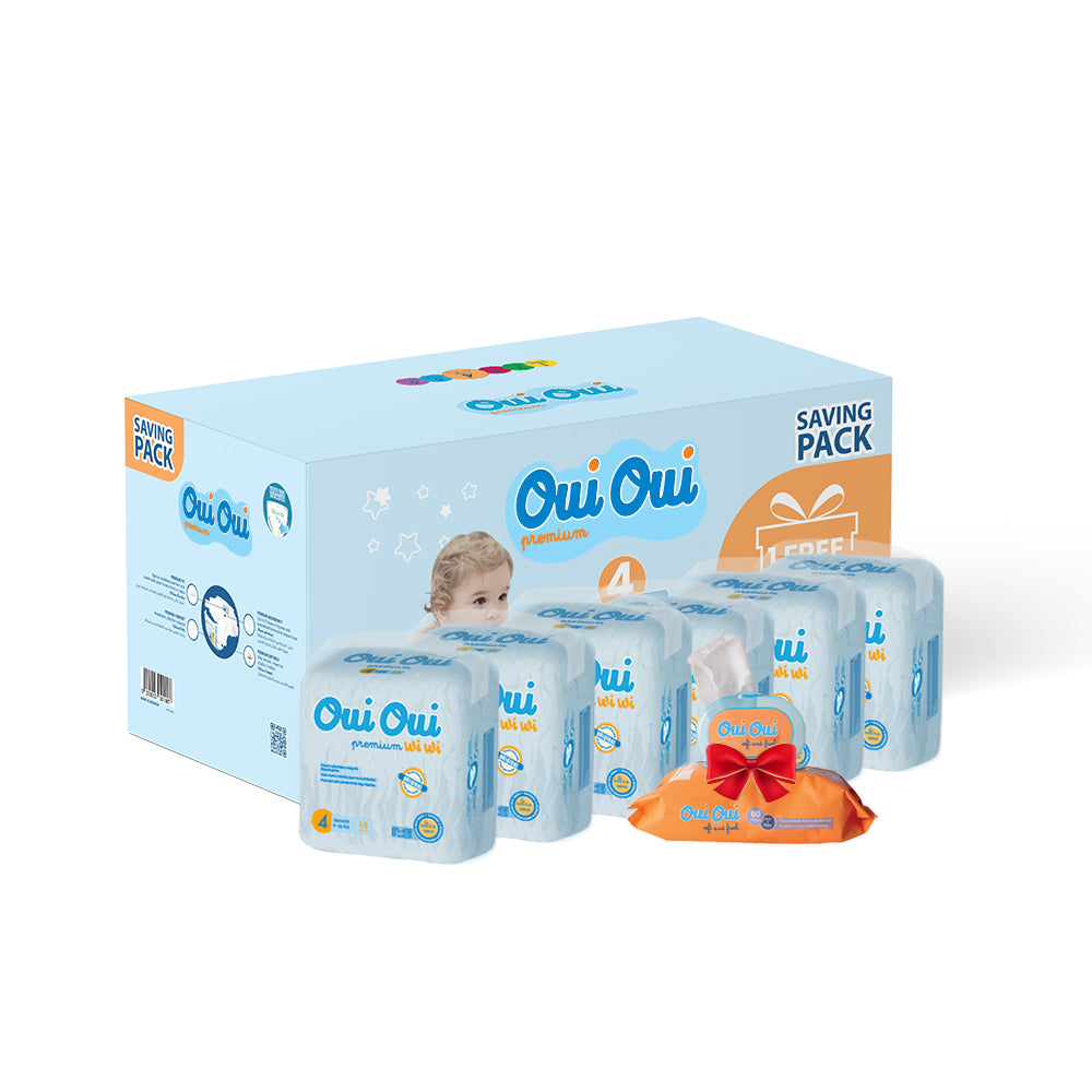 Oui Oui Saving Pack size 4+wipes