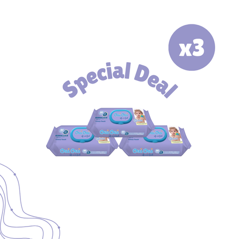 3 wipes- Luxury Touch