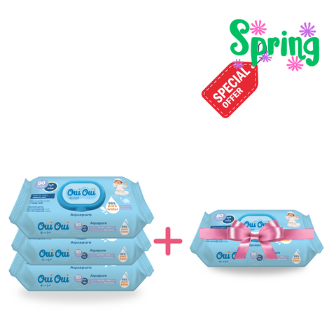 3 Aquapure Wipes+ 1 Free
